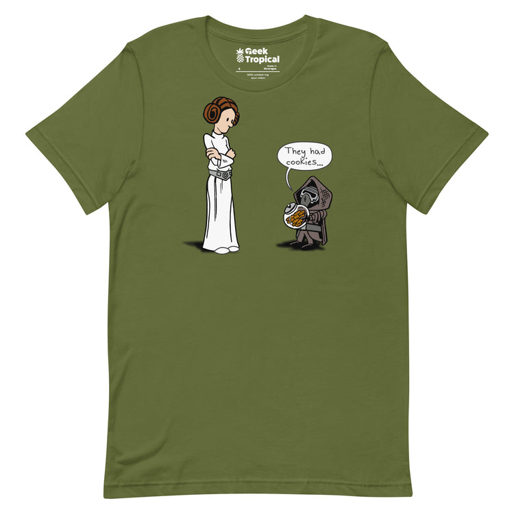 Darkside Cookies T-Shirt Geek Nerd Advertise to Meta Fantasy Prints FLOW DESC WRITING