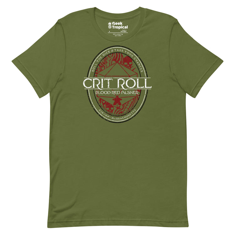 Arkham RPG Crit Roll T-Shirt Geek Nerd Advertise to Meta dnd & rpg print Fantasy Prints