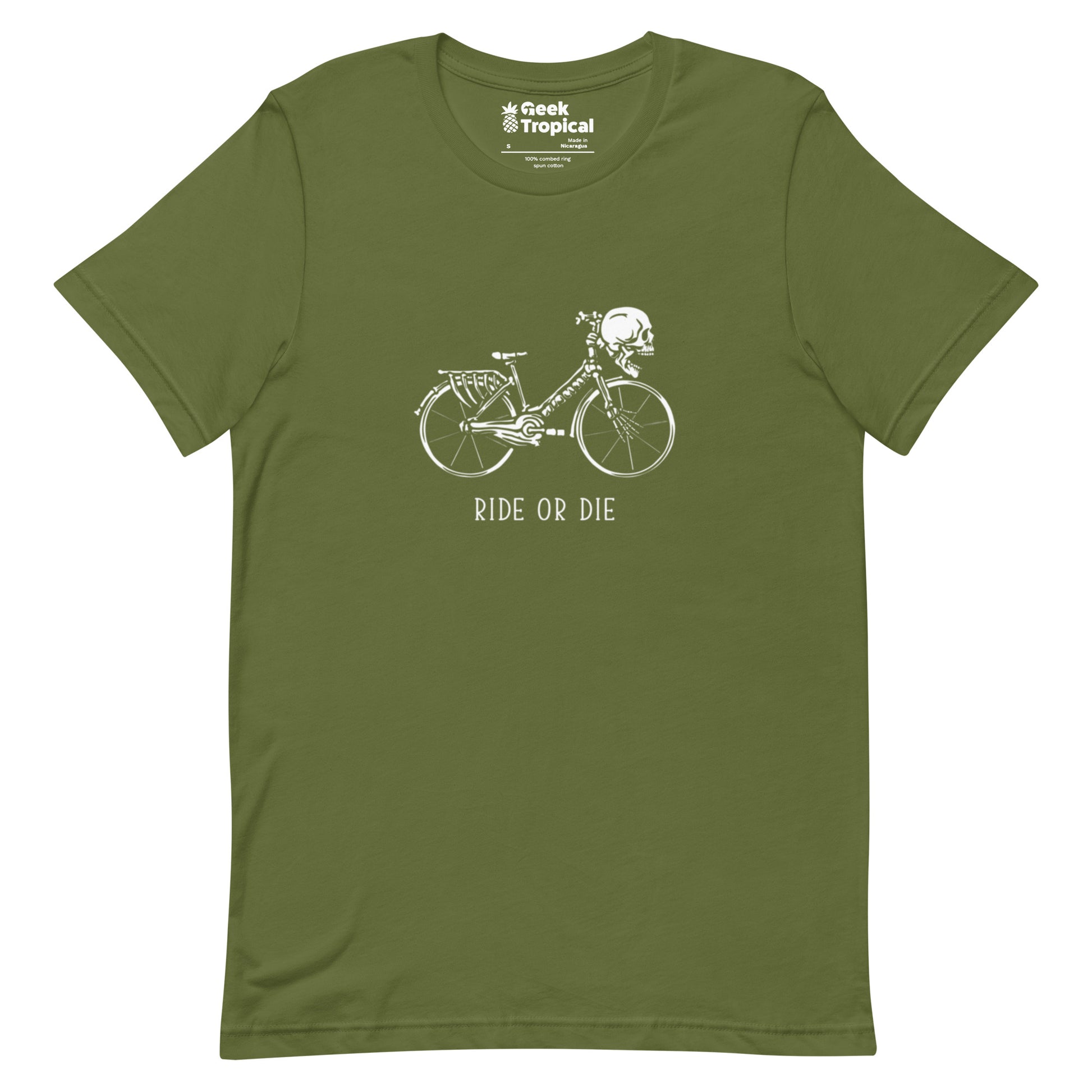 Ride or Die Skeleton Bike T-Shirt 16