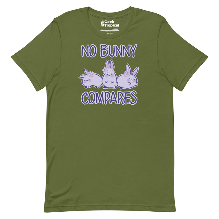 No Bunny Compares T-Shirt Geek Nerd Advertise to Meta Animal Patterns Design by Ardi Tong