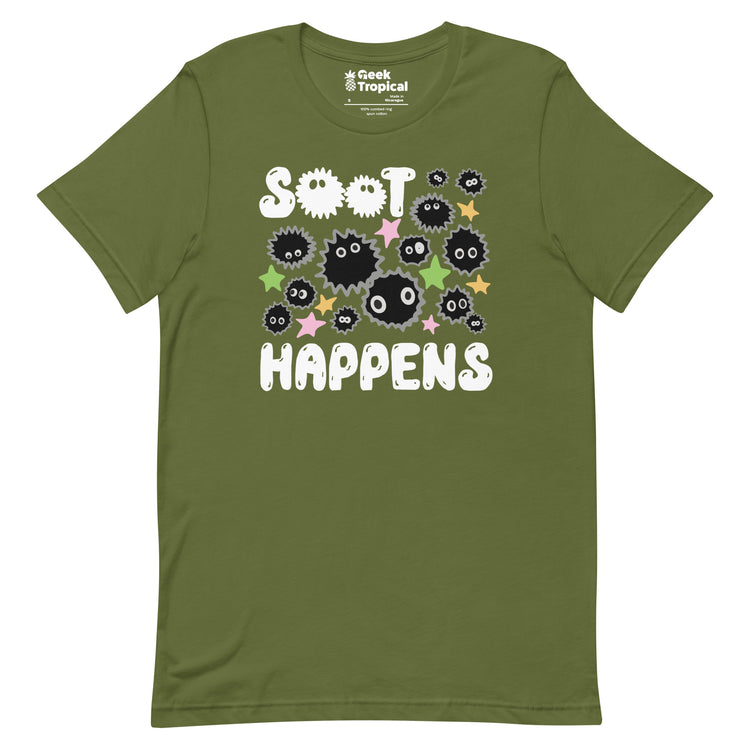 Soot Happens Sootsprites Anime T-Shirt Geek Nerd Advertise to Meta Anime Design by Heather Davenport