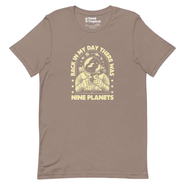 We Had Nine Planets T-Shirt Geek Nerd Design by Tobe Fonseca FLOW DESC WRITING Funny Prints