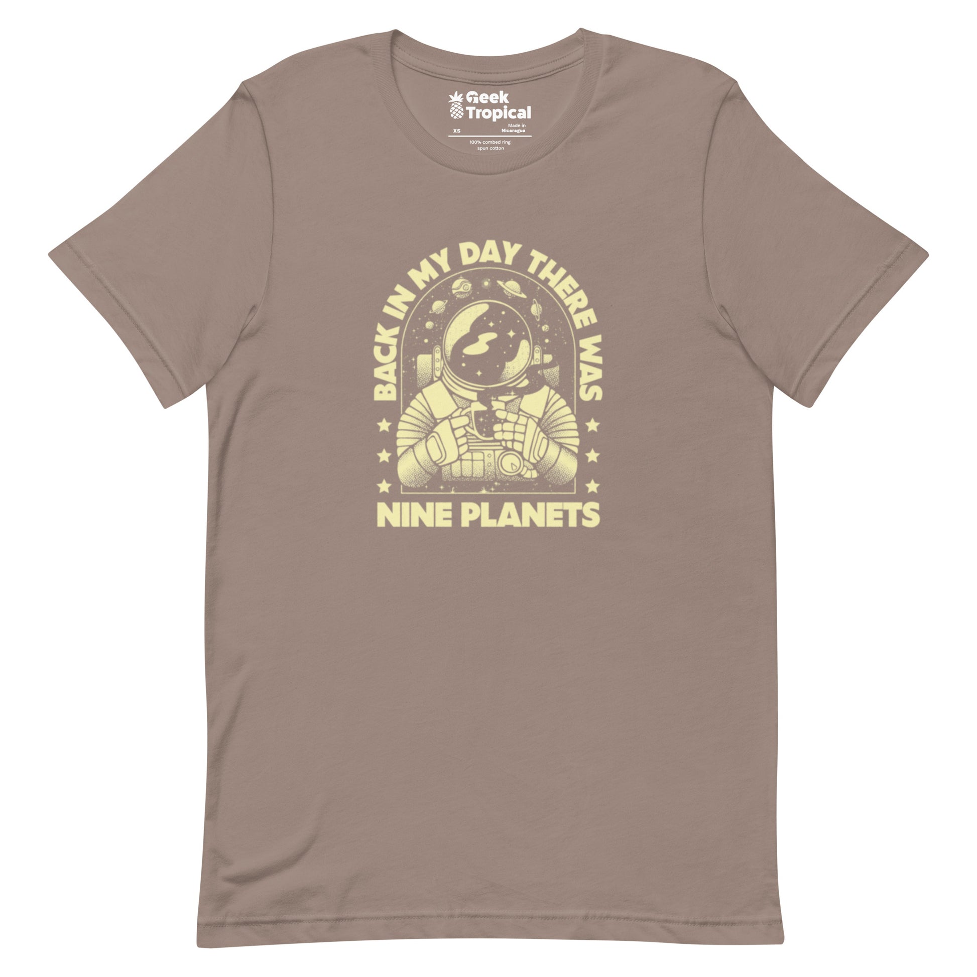 We Had Nine Planets T-Shirt Geek Nerd Design by Tobe Fonseca FLOW DESC WRITING Funny Prints