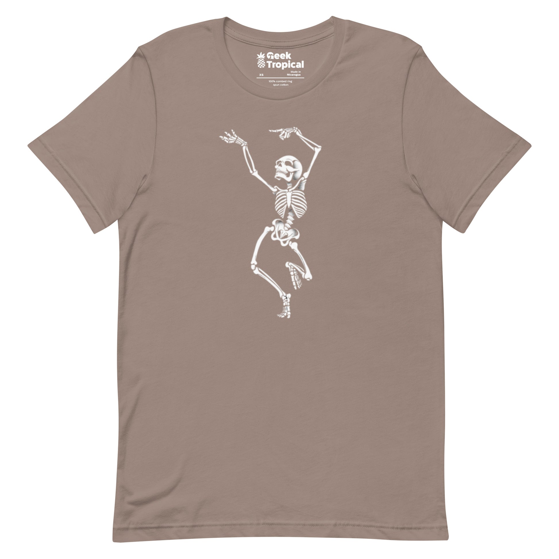 Dancing Skeleton T-Shirt Geek Nerd Design by Tobe Fonseca FLOW DESC WRITING Funny Prints