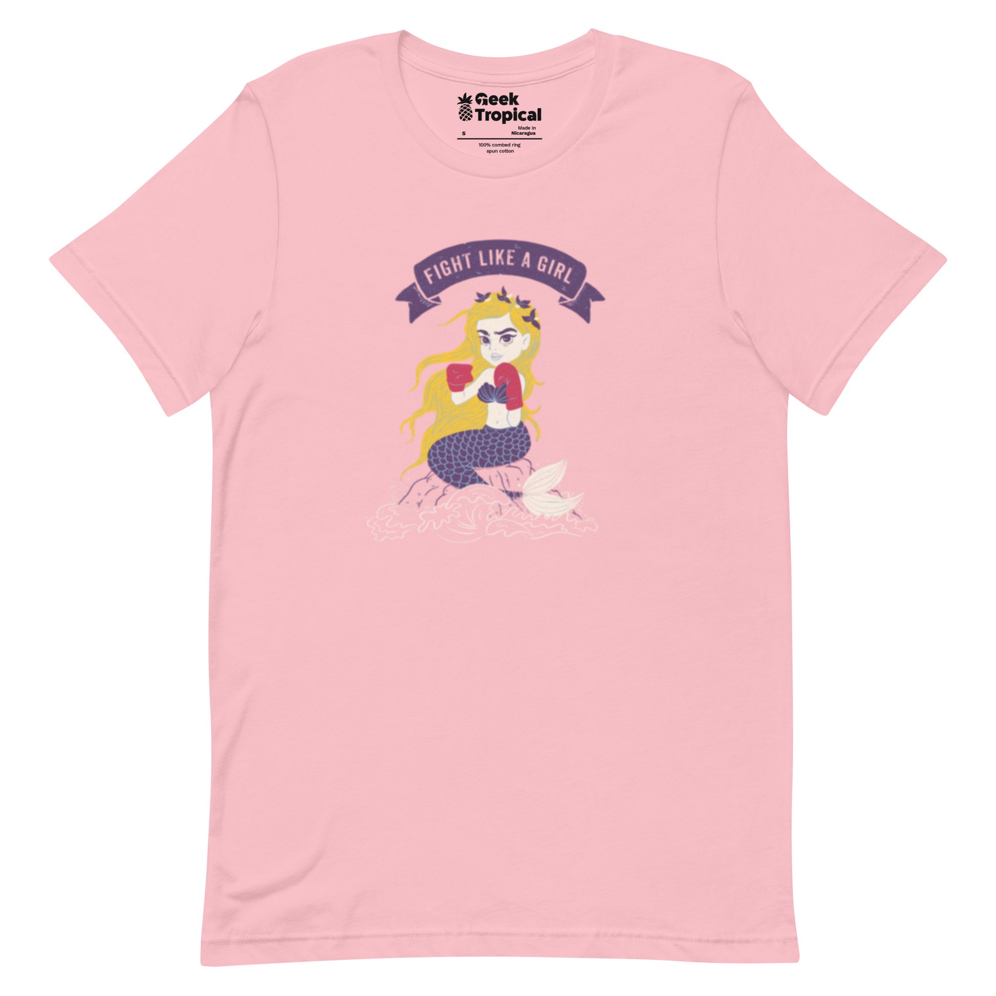 Fight Like A Girl T-Shirt Geek Nerd