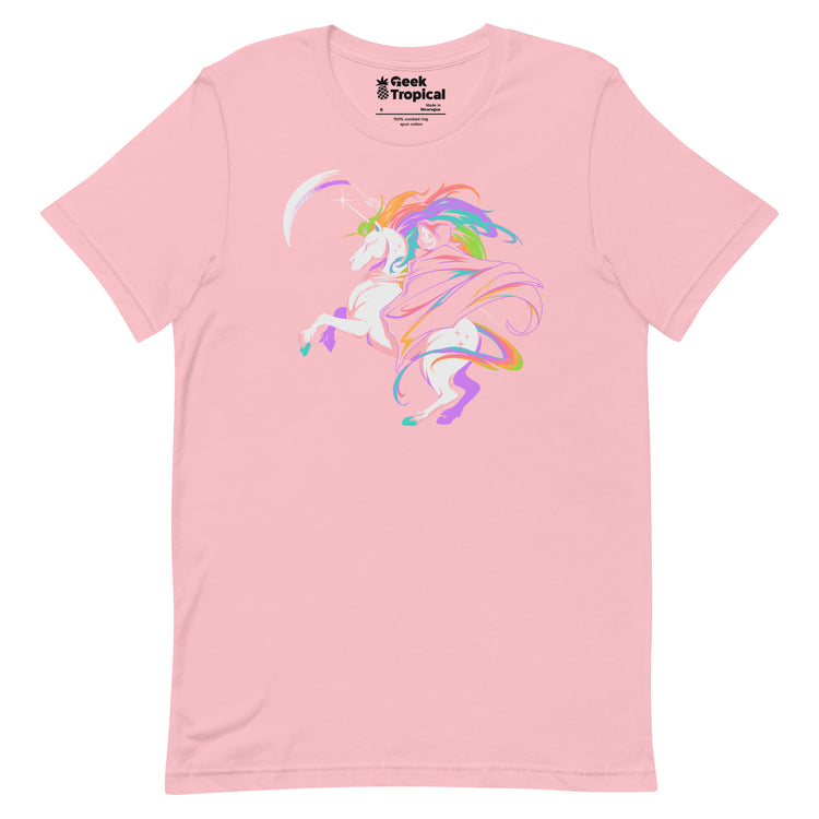 Death Unicorn T-Shirt Geek Nerd Advertise to Meta Design by Tobe Fonseca Fantasy Prints