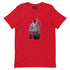 Astronaut Escaping Skeletons T-Shirt Geek Nerd Design by Tobe Fonseca Fantasy Prints FLOW DESC WRITING