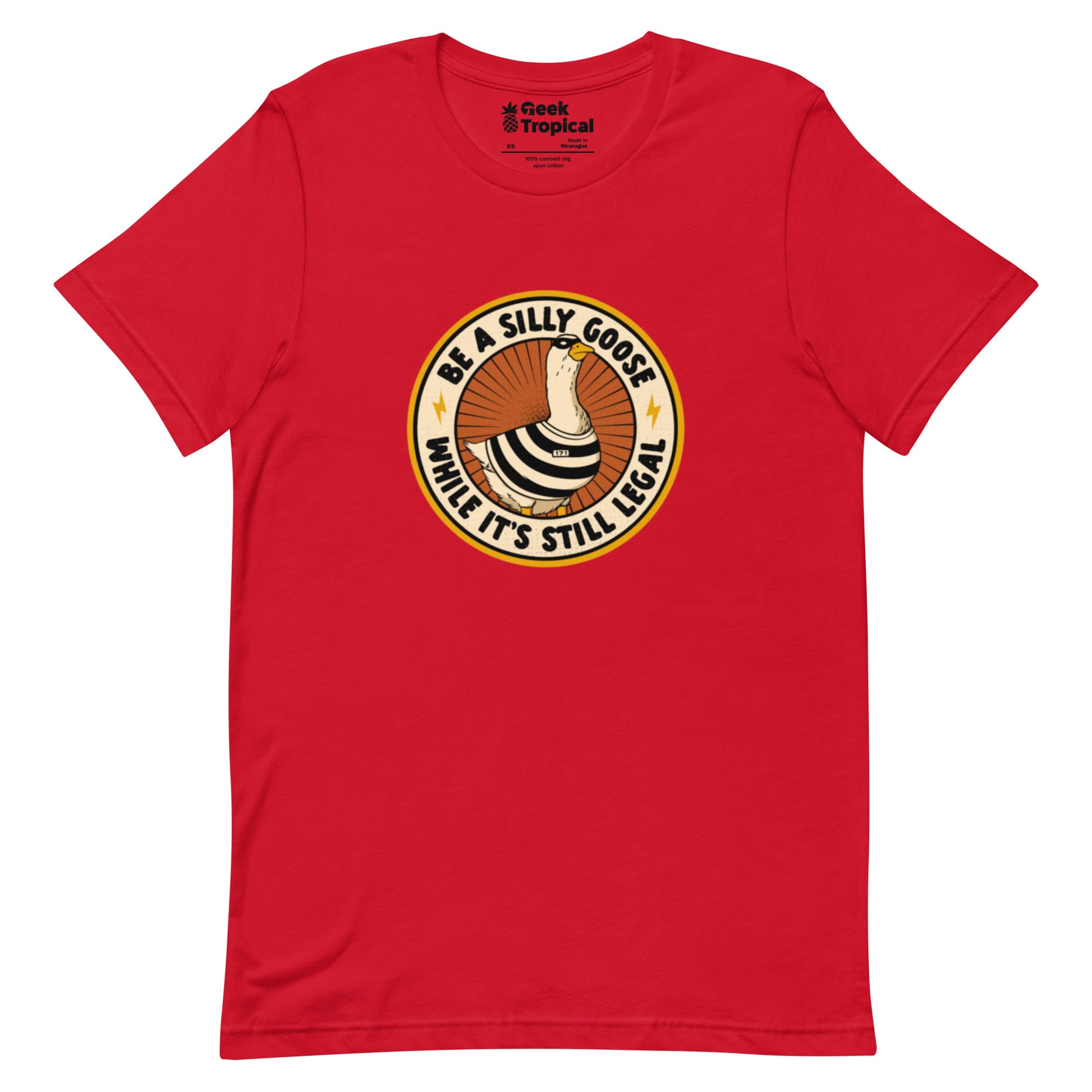 Be A Silly Goose While Legal T-Shirt Geek Nerd Animal Patterns Design by Tobe Fonseca FLOW DESC WRITING