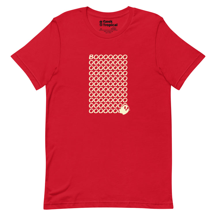 Boo Ghost T-Shirt Geek Nerd Design by Tobe Fonseca Fantasy Prints FLOW DESC WRITING