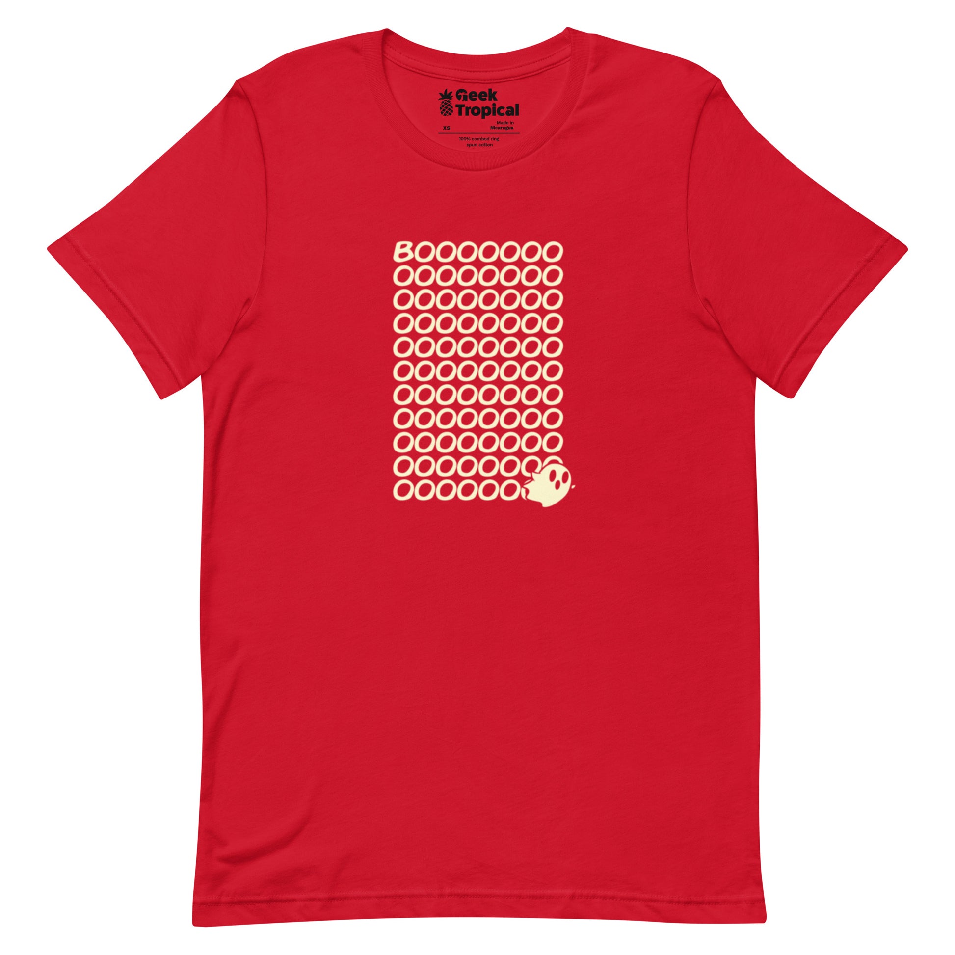 Boo Ghost T-Shirt Geek Nerd Design by Tobe Fonseca Fantasy Prints FLOW DESC WRITING