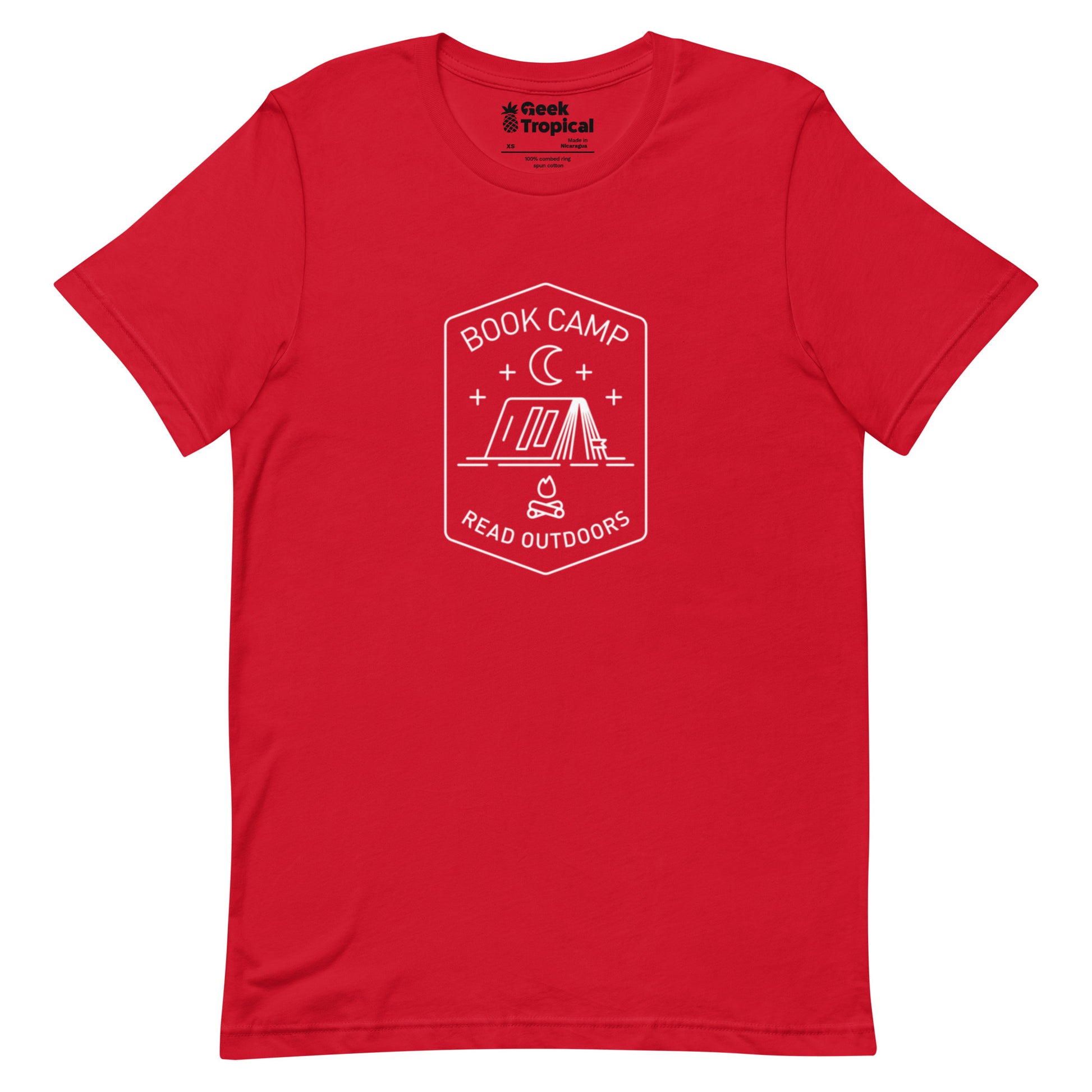 Book Camp T-Shirt Geek Nerd Book Prints Design by Tobe Fonseca FLOW DESC WRITING