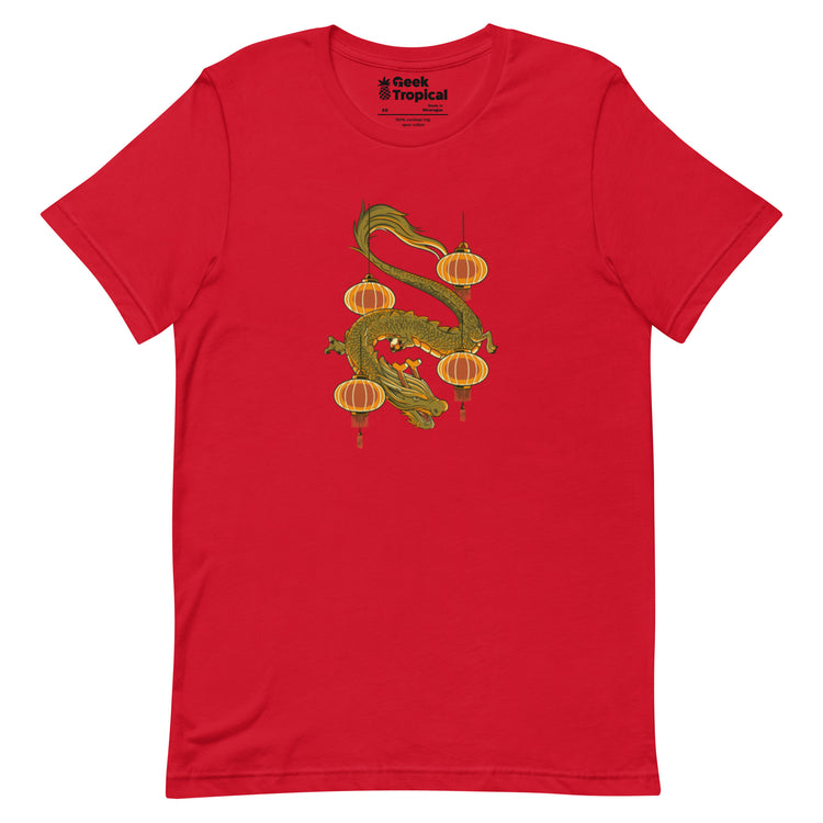 Dragon New Year T-Shirt Geek Nerd Design by Tobe Fonseca Fantasy Prints FLOW DESC WRITING