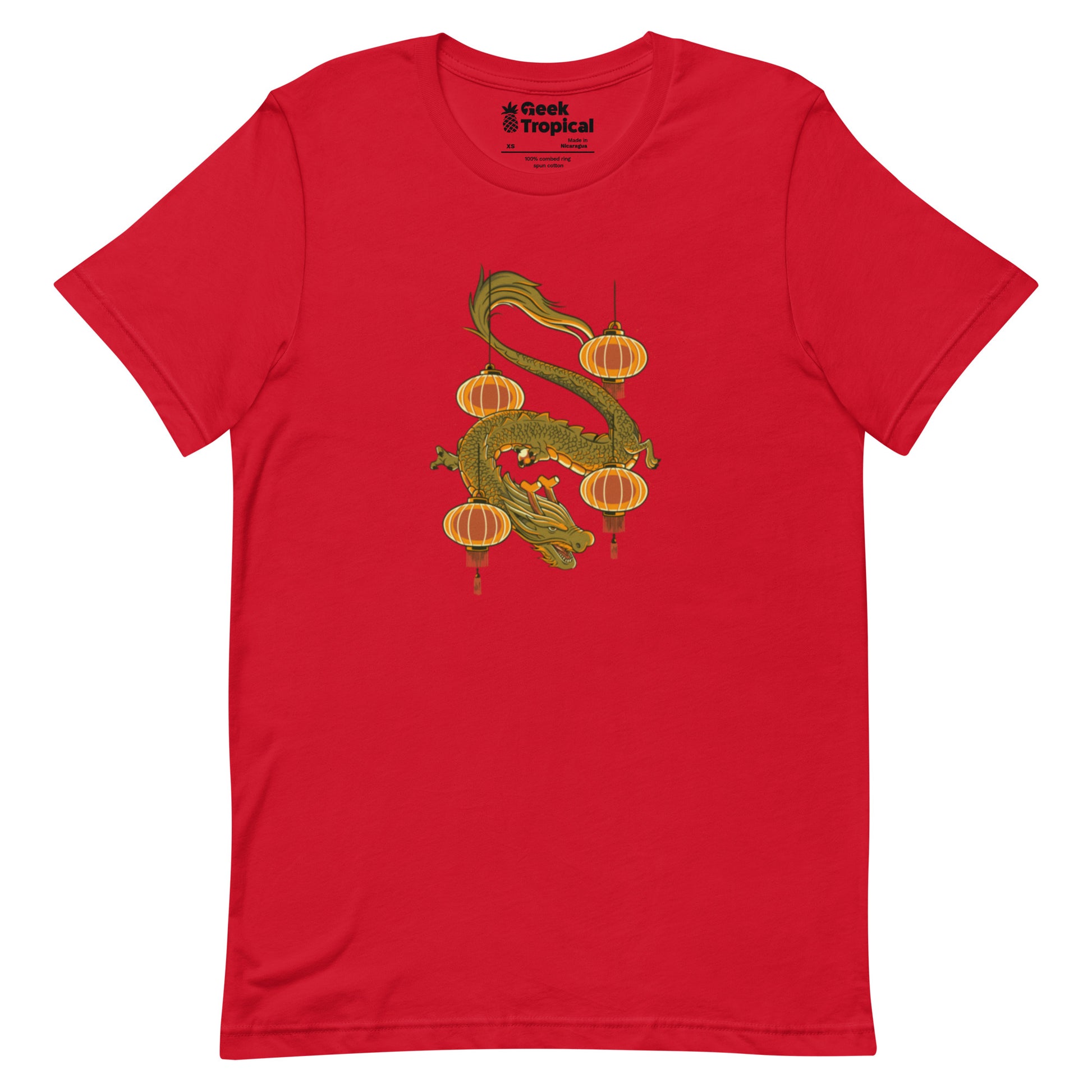 Dragon New Year T-Shirt Geek Nerd Design by Tobe Fonseca Fantasy Prints FLOW DESC WRITING