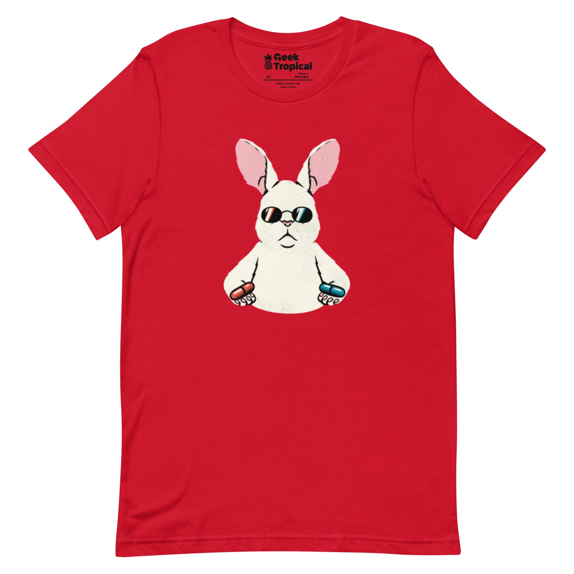 Matrix Rabbit T-Shirt Geek Nerd