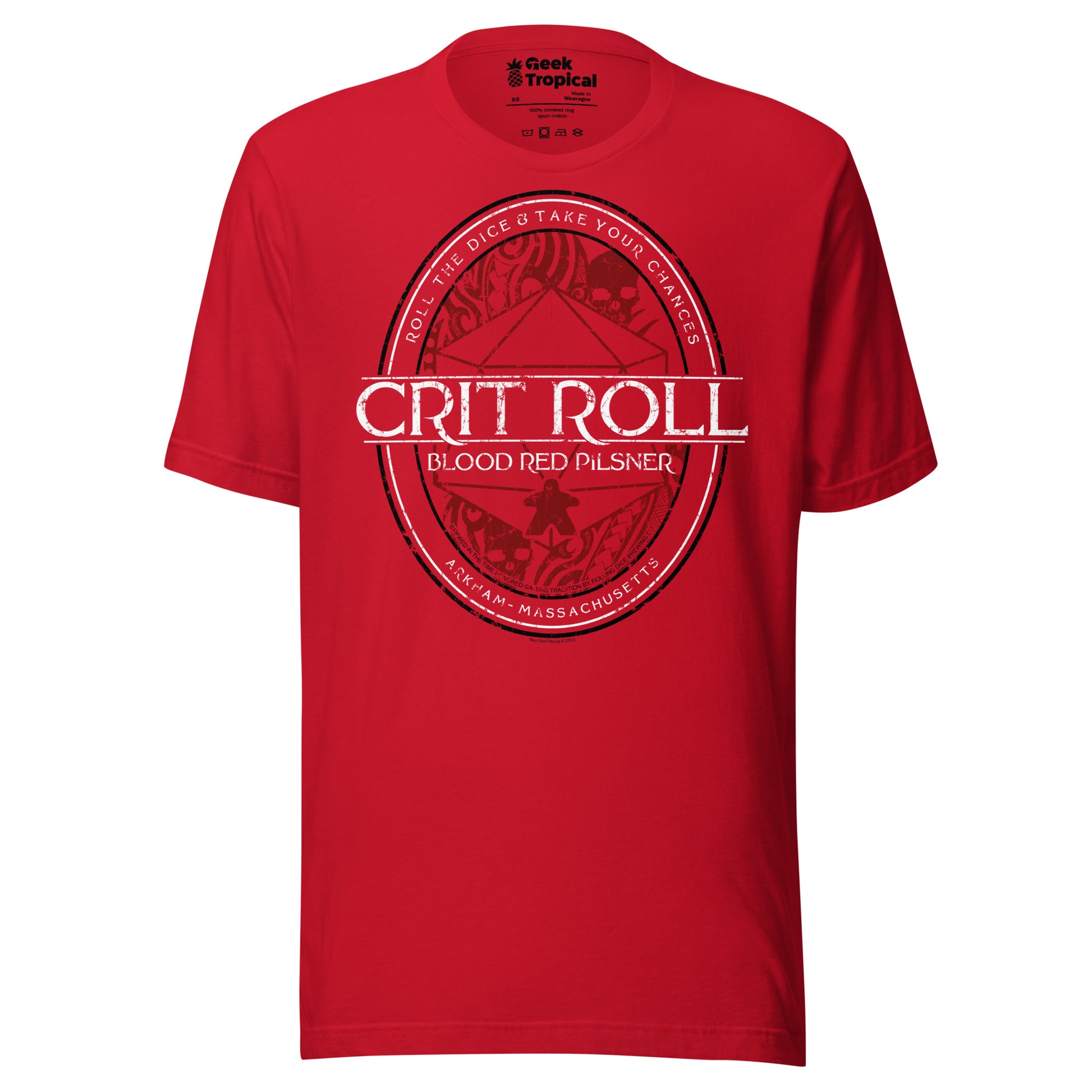 Arkham RPG Crit Roll T-Shirt Geek Nerd Advertise to Meta dnd & rpg print Fantasy Prints