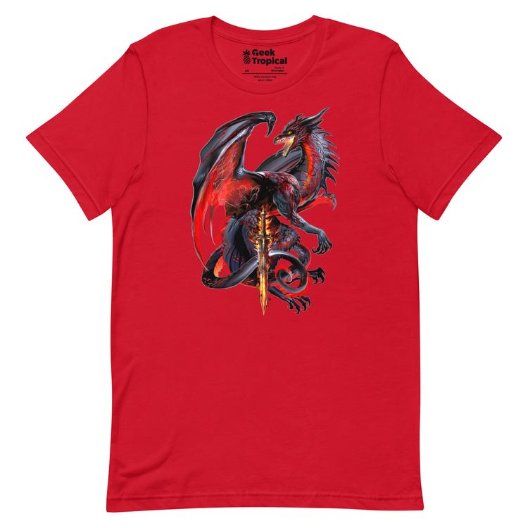 Dragonblade WIDOWBLADE T-Shirt Geek Nerd Advertise to Meta Design by Ruth Thompson dnd & rpg print
