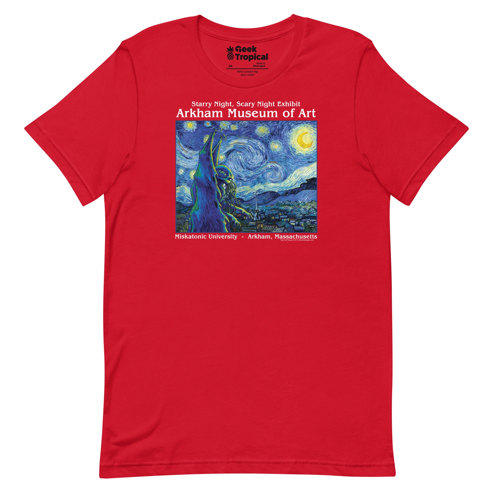 Starry Night Cthulhu T-shirt Geek Nerd Advertise to Meta dnd & rpg print Fantasy Prints