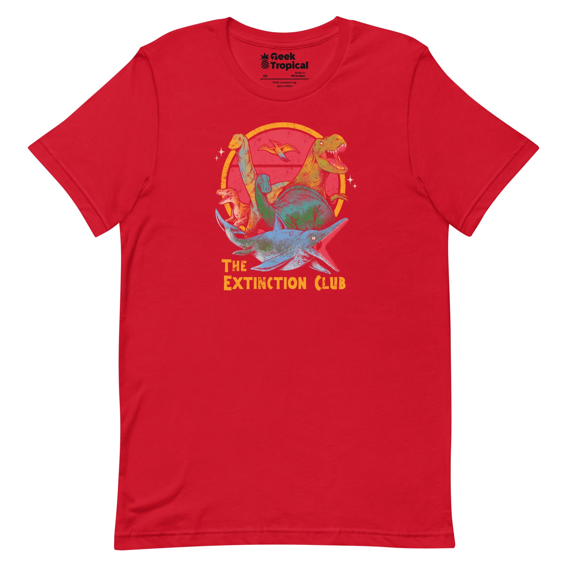The Extinction Club T-Shirt Geek Nerd Advertise to Meta Design by Tobe Fonseca dinosaur print