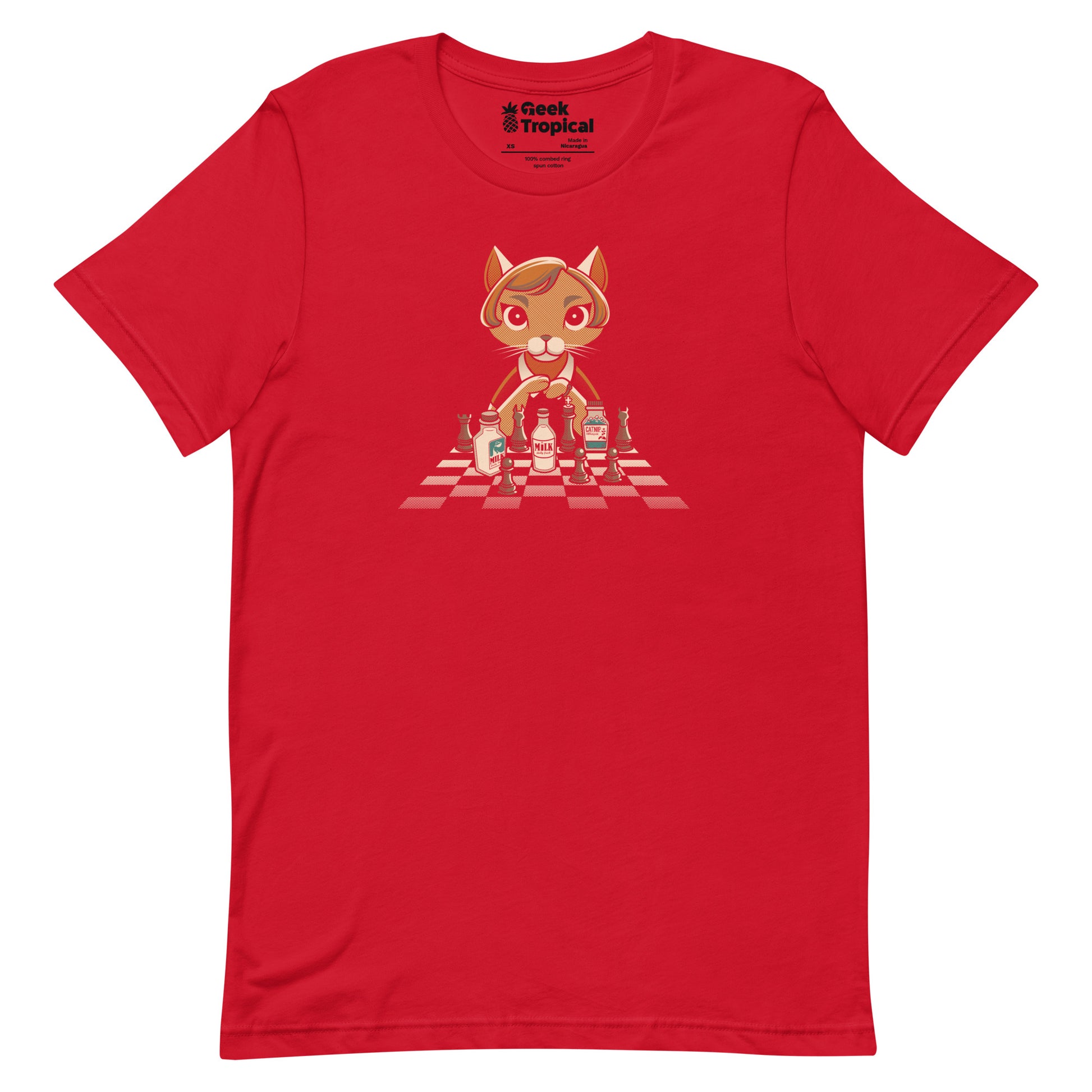 The Cat's Gambit T-Shirt Geek Nerd Advertise to Meta Animal Patterns board game print