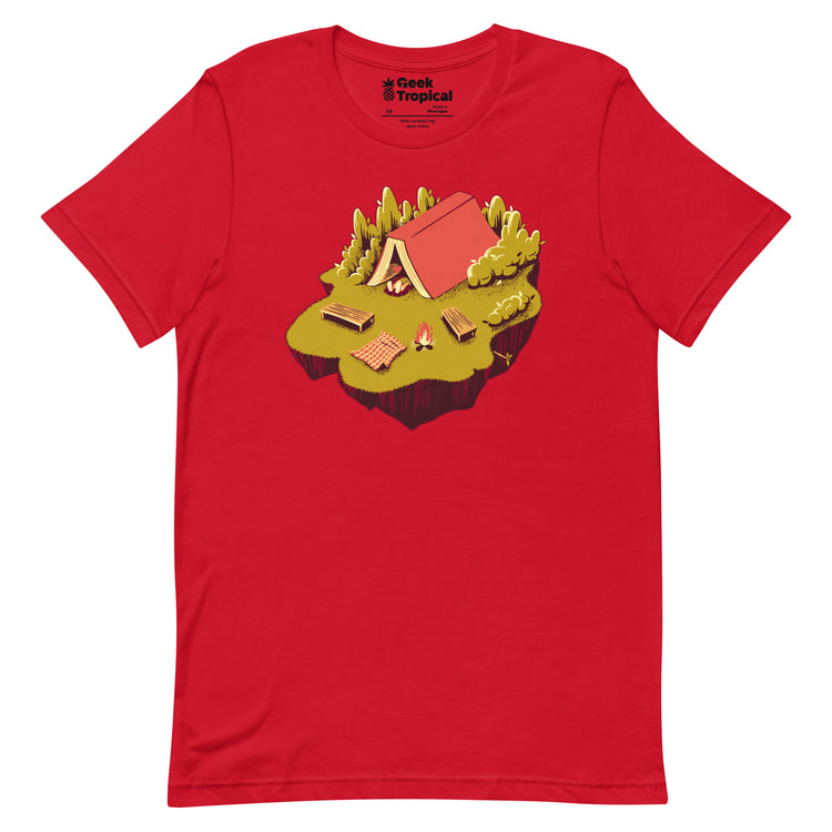 The Best Vacation Reading Book Camping T-Shirt Geek Nerd Advertise to Meta Book Prints Design by Tobe Fonseca