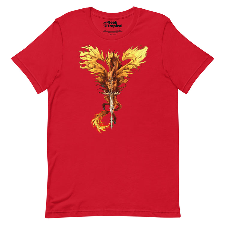 Dragonblade FLAMEBLADE T-Shirt Geek Nerd Advertise to Meta Design by Ruth Thompson Fantasy Prints