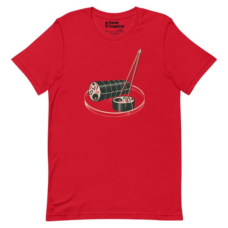 Sushi Cell Science Japanese T-Shirt Geek Nerd Advertise to Meta Design by Tobe Fonseca FLOW DESC WRITING