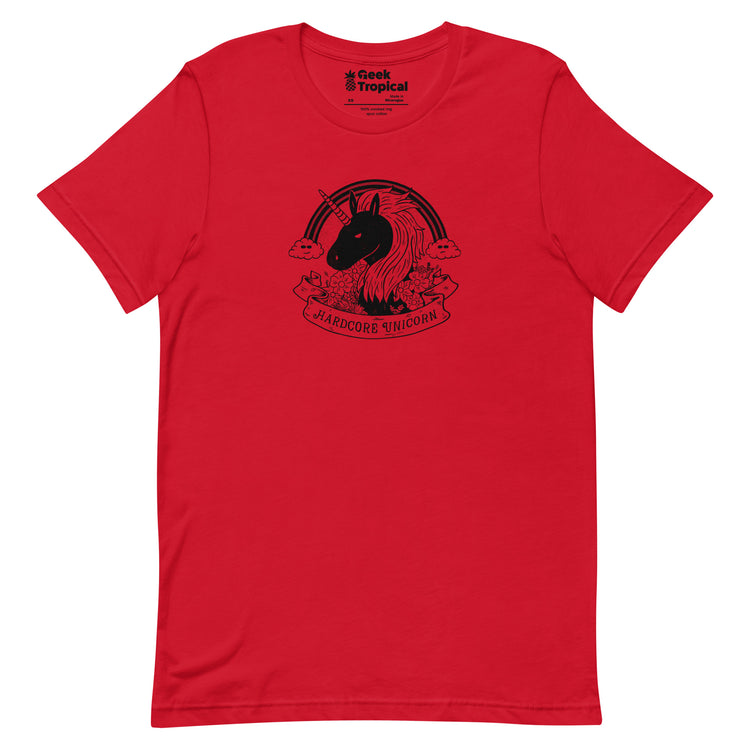 Hardcore Unicorn T-Shirt Geek Nerd Advertise to Meta Animal Patterns Design by Tobe Fonseca