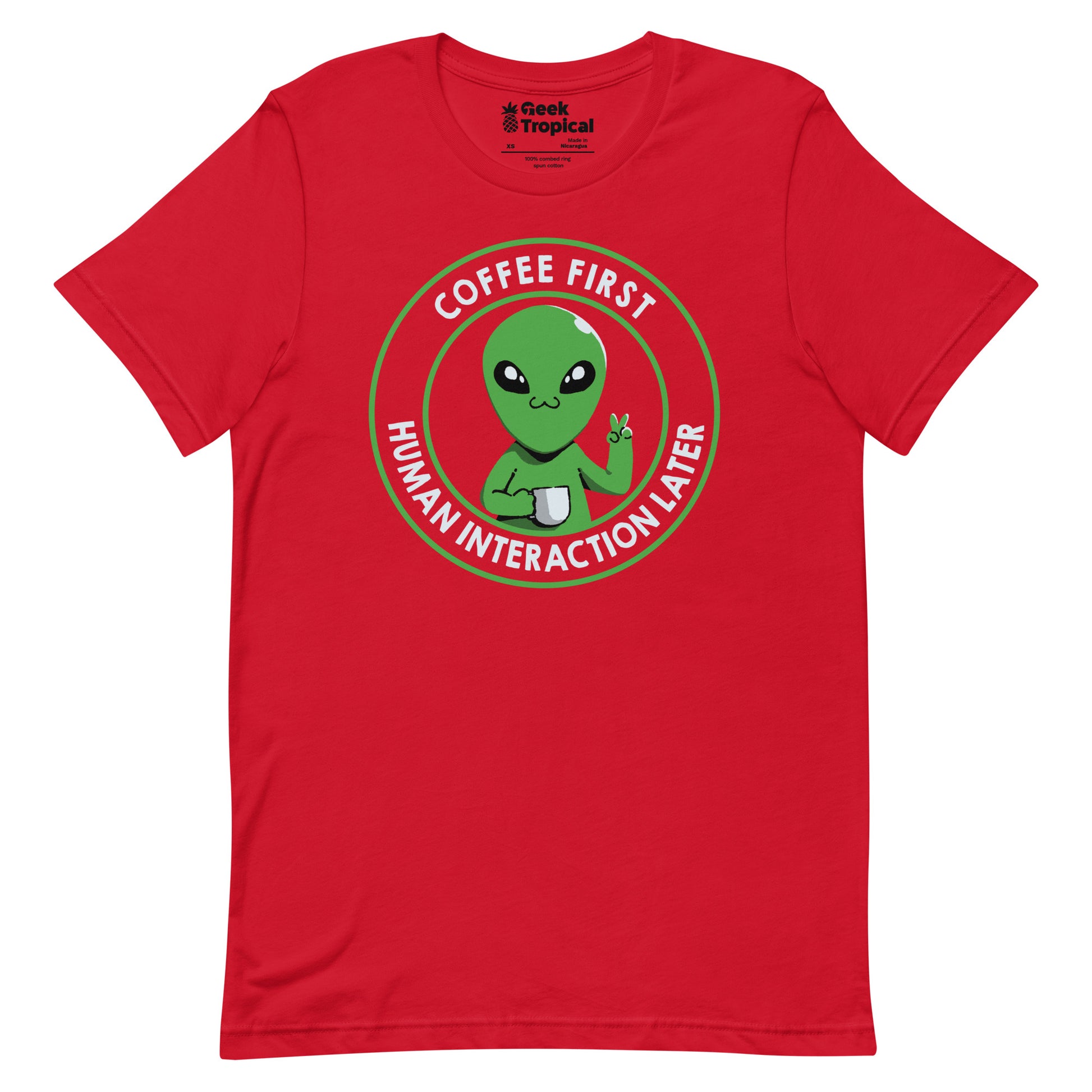 Coffee First Human Interaction Later T-Shirt 8