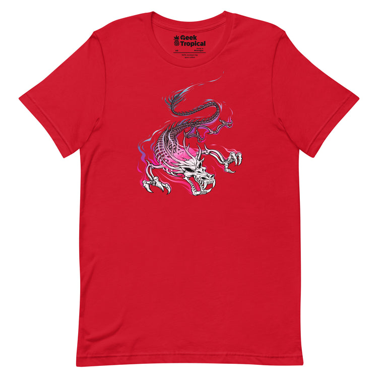 Chinese Skull Dragon T-Shirt Geek Nerd Advertise to Meta Design by Tobe Fonseca Fantasy Prints