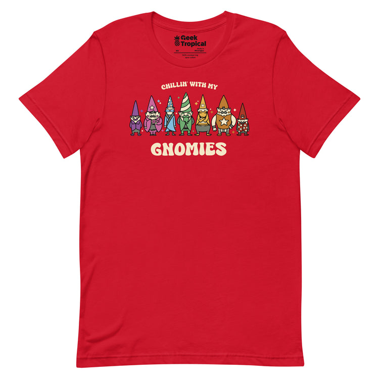 Chillin With My Gnomies T-Shirt Geek Nerd Advertise to Meta Christmas Print Design by Tobe Fonseca