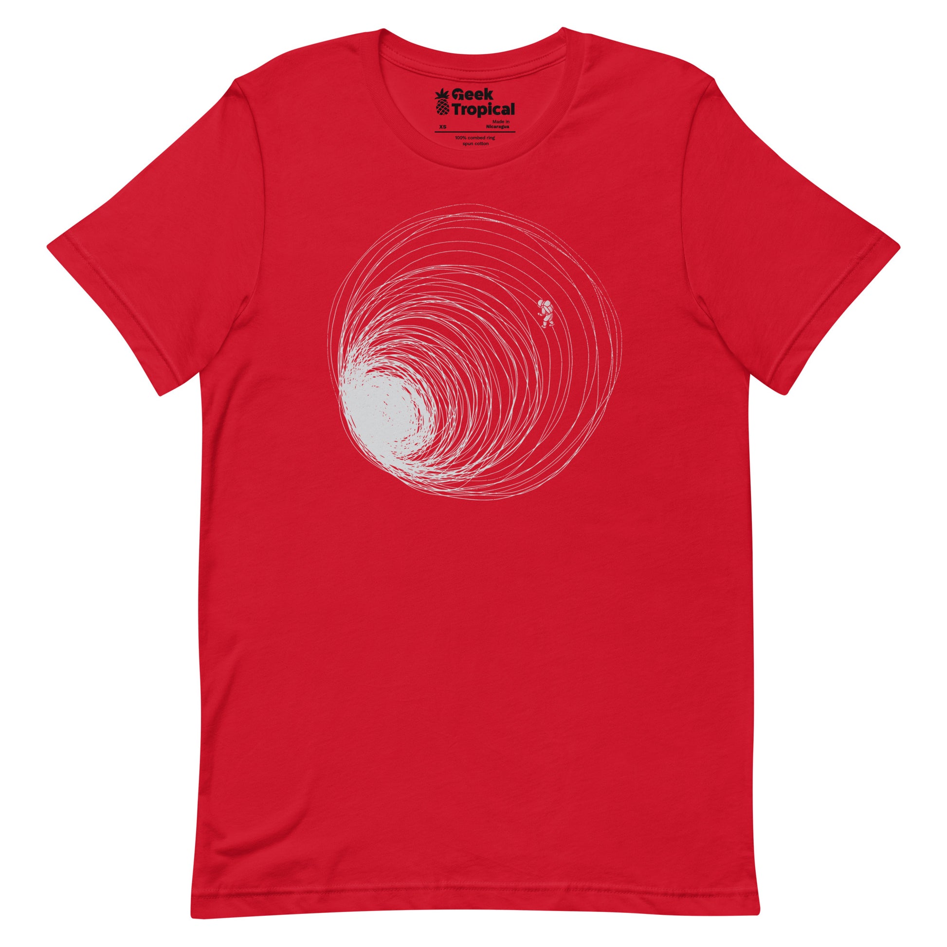 Black Hole Astronaut Lost in Space T-Shirt Geek Nerd Advertise to Meta Design by Tobe Fonseca FLOW DESC WRITING