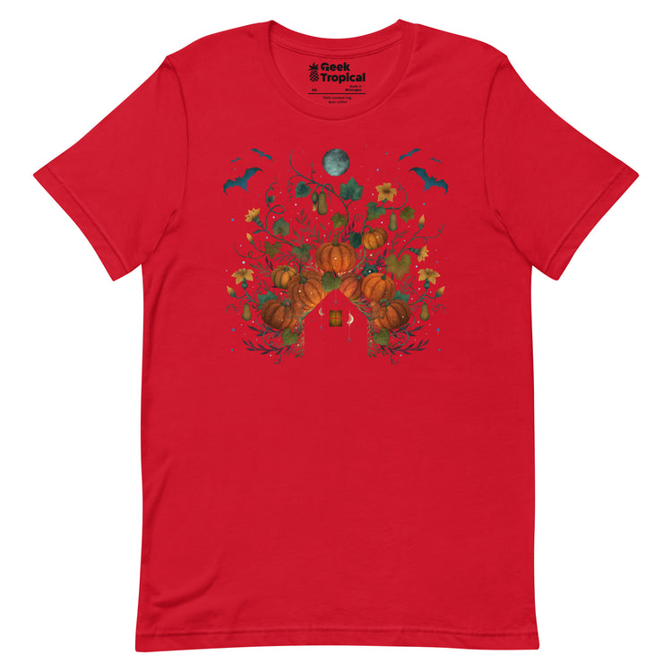 Pumpkin Rooftop T-Shirt Geek Nerd Advertise to Meta Design by Episodic Drawing FLOW DESC WRITING