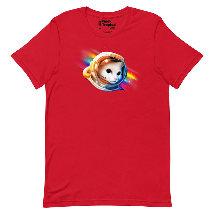 Astronaut Cat T-Shirt Geek Nerd Advertise to Meta Animal Patterns Design by Tobe Fonseca