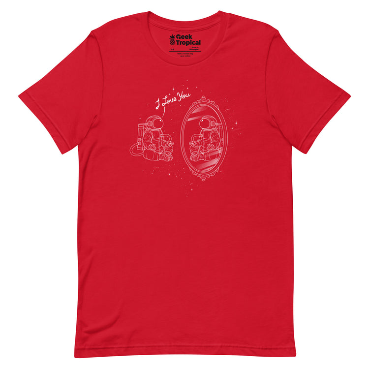 Astronaut I Love You T-Shirt Geek Nerd Advertise to Meta Design by Tobe Fonseca FLOW DESC WRITING