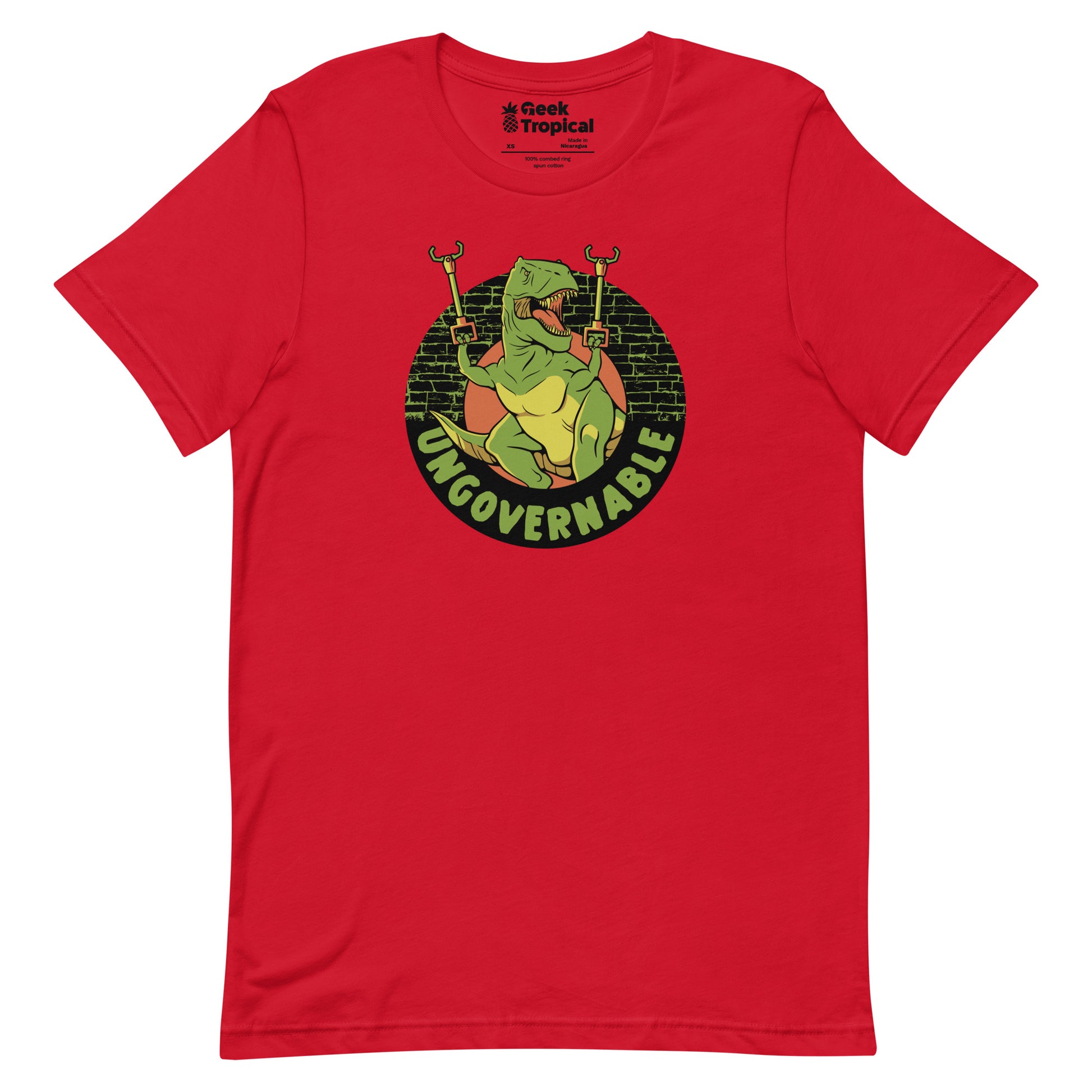 Become Ungovernable Funny Dinosaur T-Shirt Geek Nerd Advertise to Meta Animal Patterns Design by Tobe Fonseca