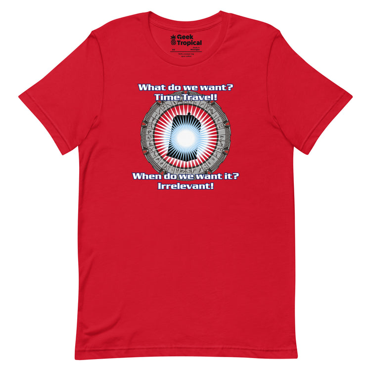 Time Travel T-Shirt Geek Nerd Advertise to Meta FLOW DESC WRITING Off World Designs