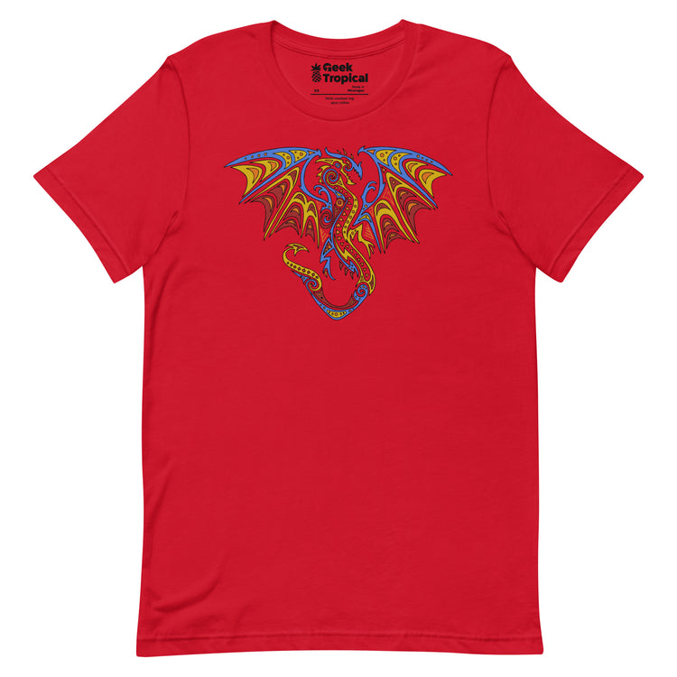 Tribal Dragon T-Shirt Geek Nerd Advertise to Meta Animal Patterns Fantasy Prints