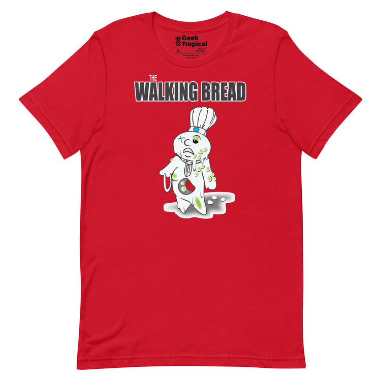 The Walking Bread T-Shirt Geek Nerd Advertise to Meta Fantasy Prints FLOW DESC WRITING