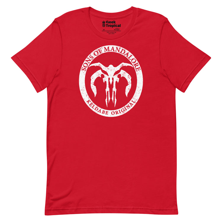 Sons of Mandalore T-Shirt Geek Nerd Advertise to Meta Fantasy Prints FLOW DESC WRITING