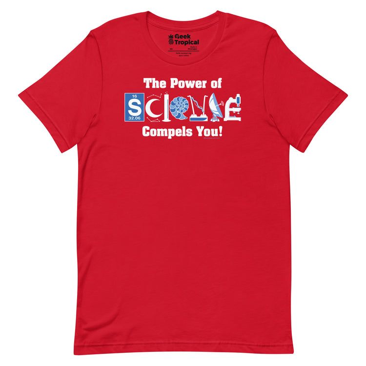 Power of Science T-Shirt Geek Nerd Advertise to Meta FLOW DESC WRITING Off World Designs