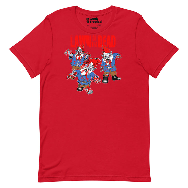 Lawn of the Dead T-Shirt Geek Nerd Advertise to Meta Fantasy Prints FLOW DESC WRITING