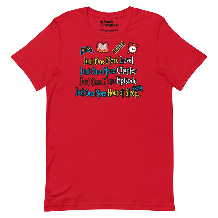 Just One More Nerd T-Shirt Geek Nerd Advertise to Meta Book Prints FLOW DESC WRITING
