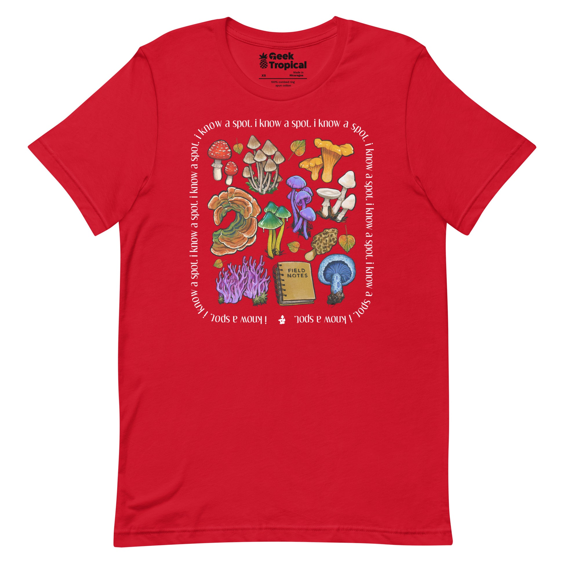 I Know A Spot Mushrooms T-Shirt 8