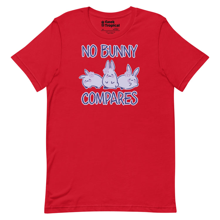 No Bunny Compares T-Shirt Geek Nerd Advertise to Meta Animal Patterns Design by Ardi Tong