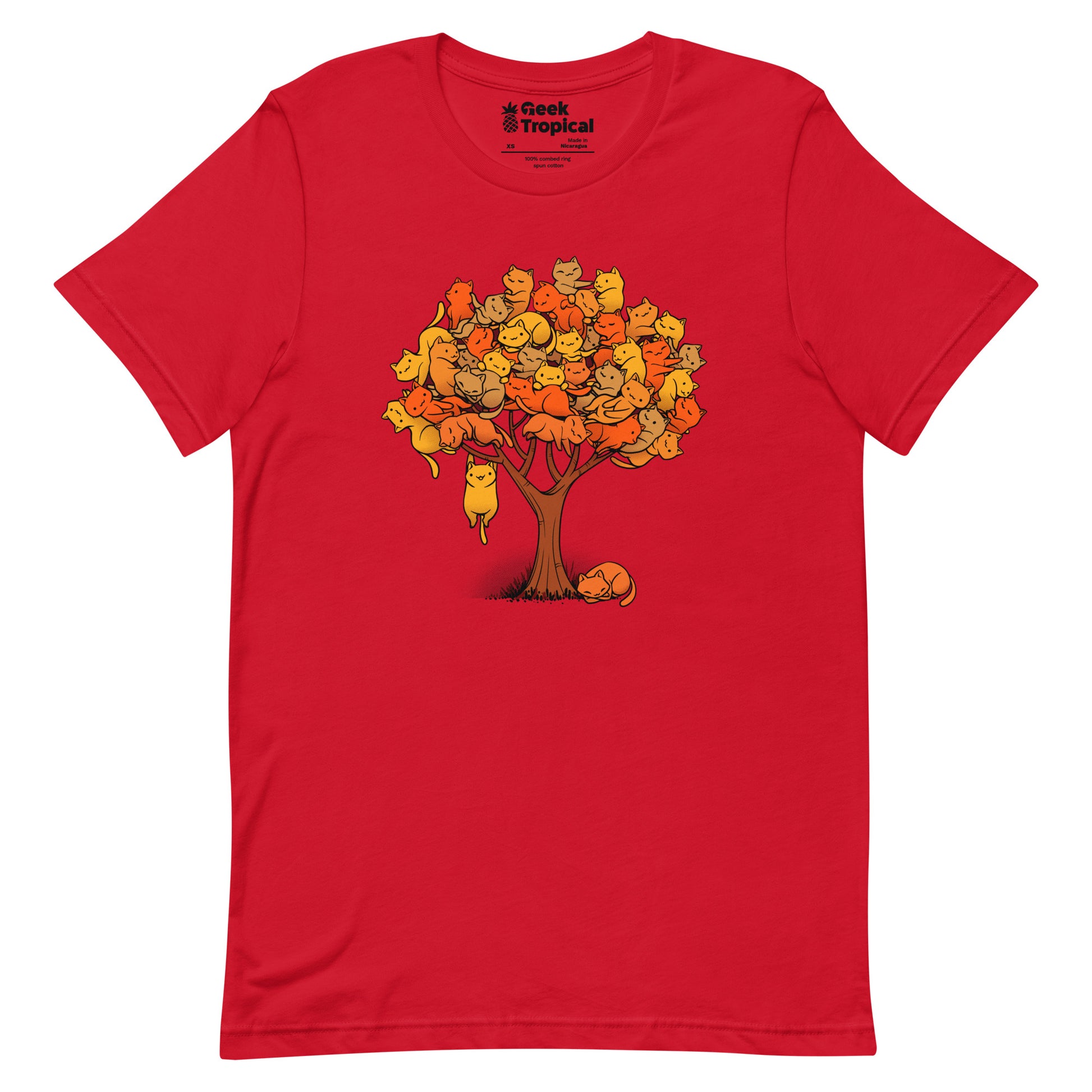 Autumn Cat Tree T-Shirt 10