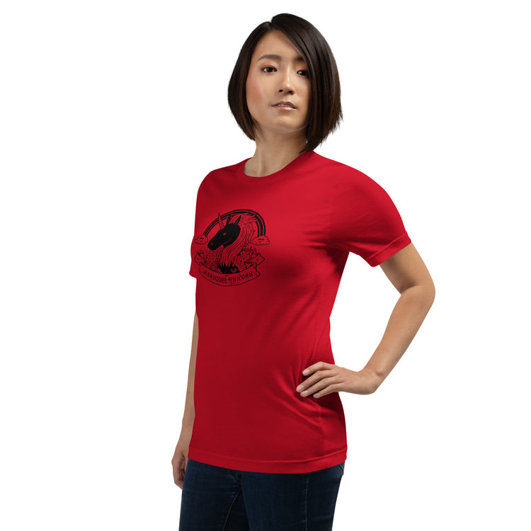 Hardcore Unicorn T-Shirt Geek Nerd Advertise to Meta Animal Patterns Design by Tobe Fonseca