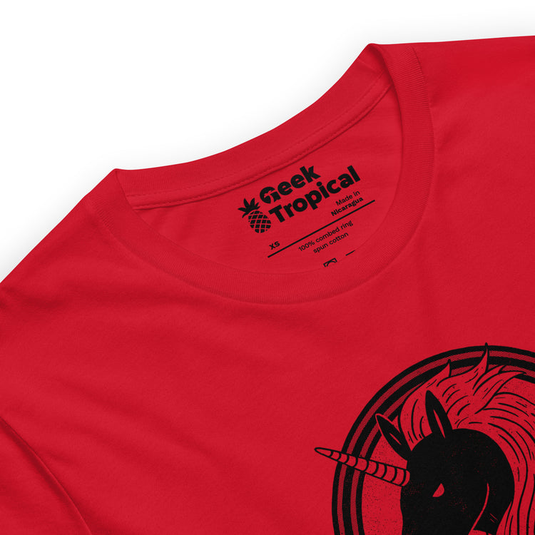 Hardcore Unicorn T-Shirt Geek Nerd Advertise to Meta Animal Patterns Design by Tobe Fonseca
