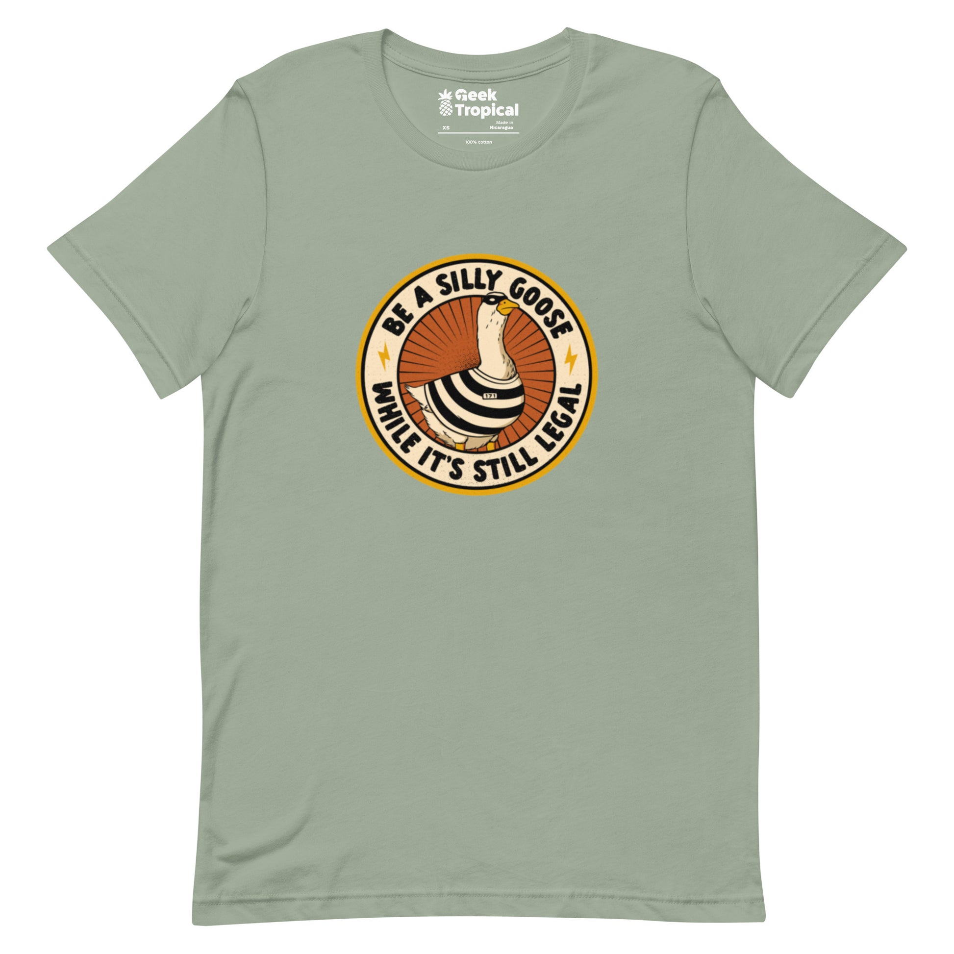 Be A Silly Goose While Legal T-Shirt Geek Nerd Animal Patterns Design by Tobe Fonseca FLOW DESC WRITING