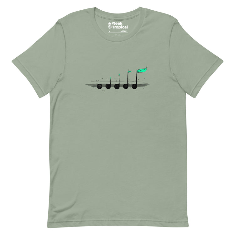 Biosphere Music Notes T-Shirt Geek Nerd Design by Tobe Fonseca FLOW DESC WRITING music print