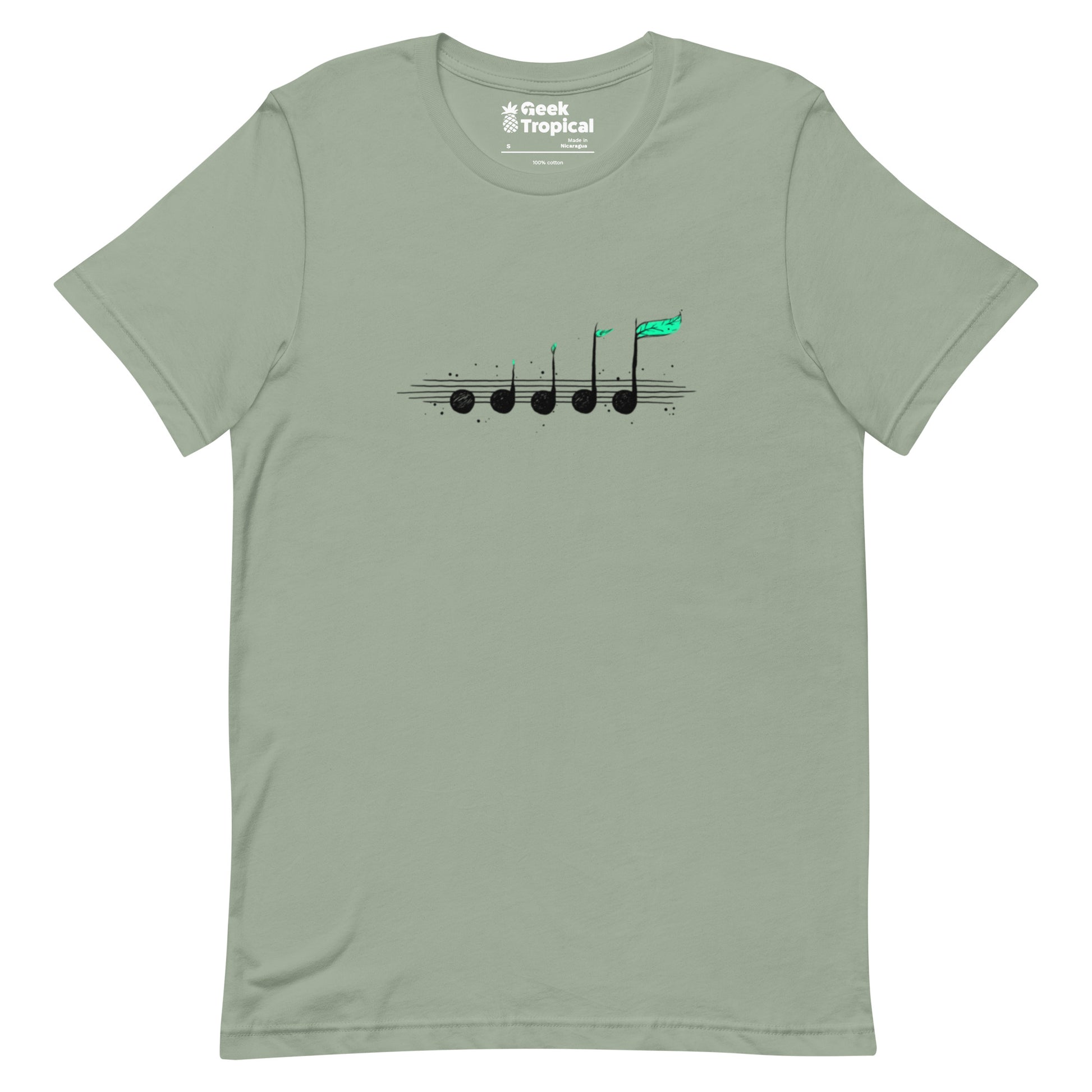 Biosphere Music Notes T-Shirt Geek Nerd Design by Tobe Fonseca FLOW DESC WRITING music print